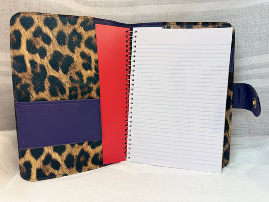 Lepard Print Notebook Holder